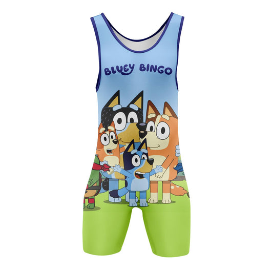Bluey Bingo - Premium Wrestling & BJJ Singlet Kids Adults Unisex