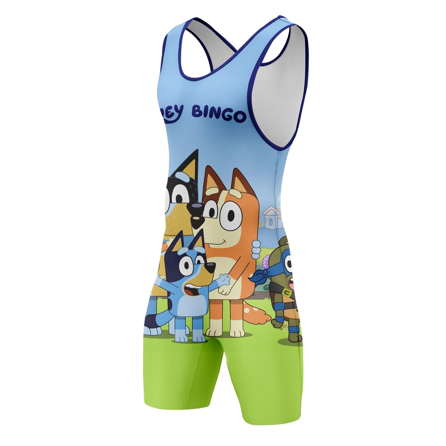 Bluey Bingo - Premium Wrestling & BJJ Singlet Kids Adults Unisex