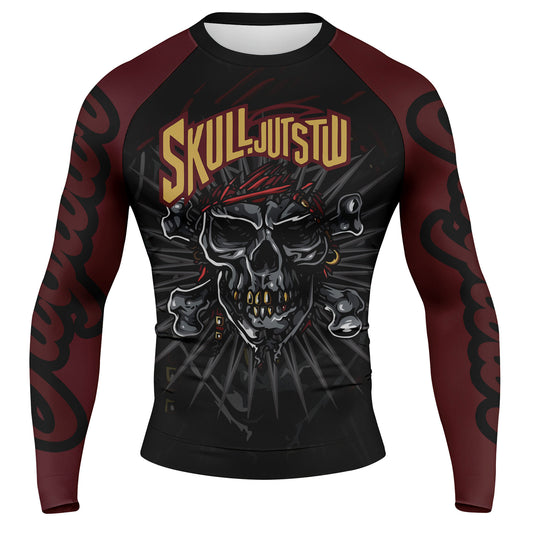 Skull Jiu Jitsu - Premium Sublimated Rashguard Kids Adults Unisex
