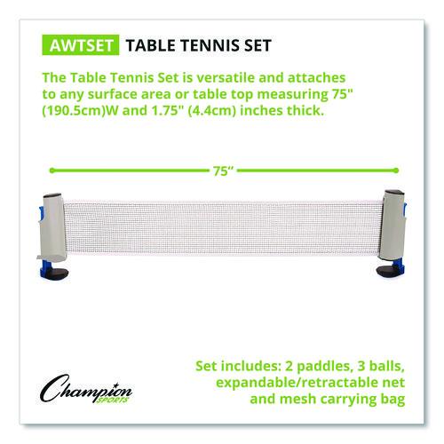 Anywhere Table Tennis Set, with Carry Bag