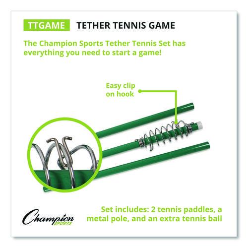 Tether Tennis Game Set, Two Paddles, Two Tennis Balls