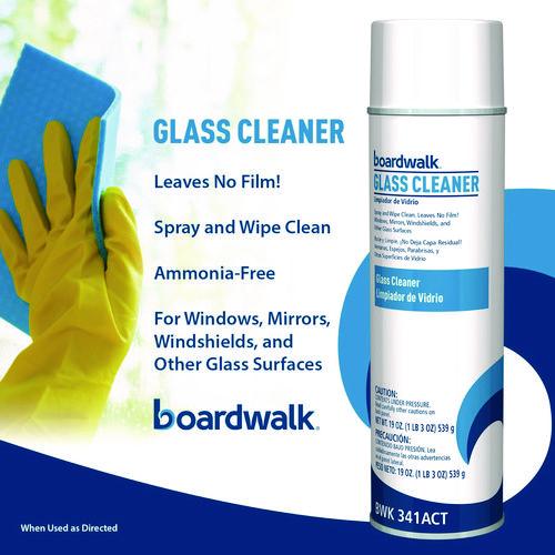 Heavy-Duty Glass Cleaner, Sweet Scent, 19 oz, Aerosol Spray