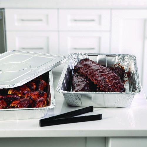Aluminum Steam Table Pan, Full-Size Deep Heavy Duty, 3.37" Deep, 19.6 x 11.6, 40/Carton
