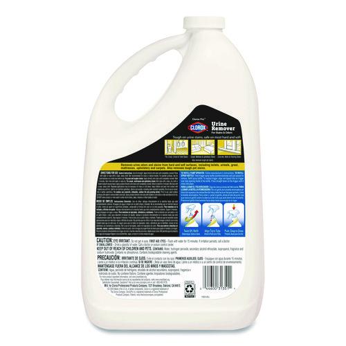 CloroxPro Urine Remover for Stains and Odors, 128 oz Refill Bottle, 4/Carton