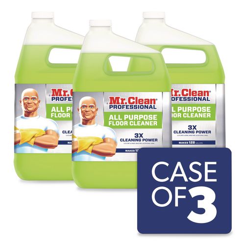 Finished Floor Cleaner, Lemon Scent, 1 gal Bottle, 3/Carton