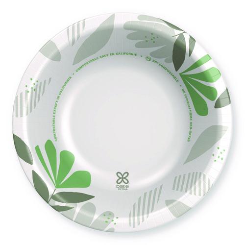 Pathways Heavyweight Paper Bowls, 20 oz, Green/Burgundy, 500/Carton