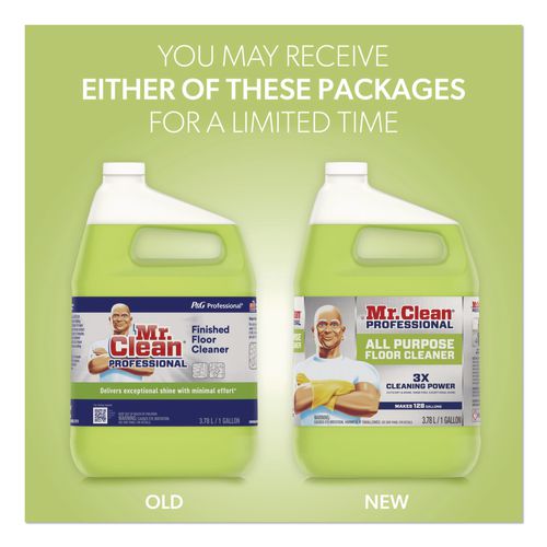 Finished Floor Cleaner, Lemon Scent, 1 gal Bottle, 3/Carton