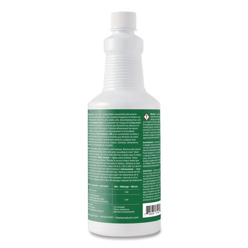 Bio Conqueror 105 Enzymatic Odor Counteractant Concentrate, Cucumber-Melon, 1 qt Bottle, 12/Carton