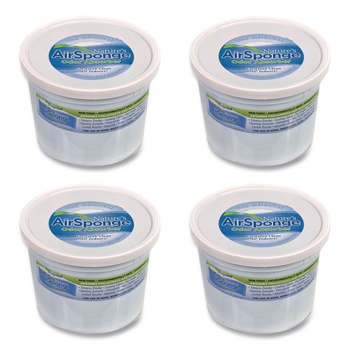 Sponge Odor Absorber, Neutral, 64 oz Tub, 4/Carton
