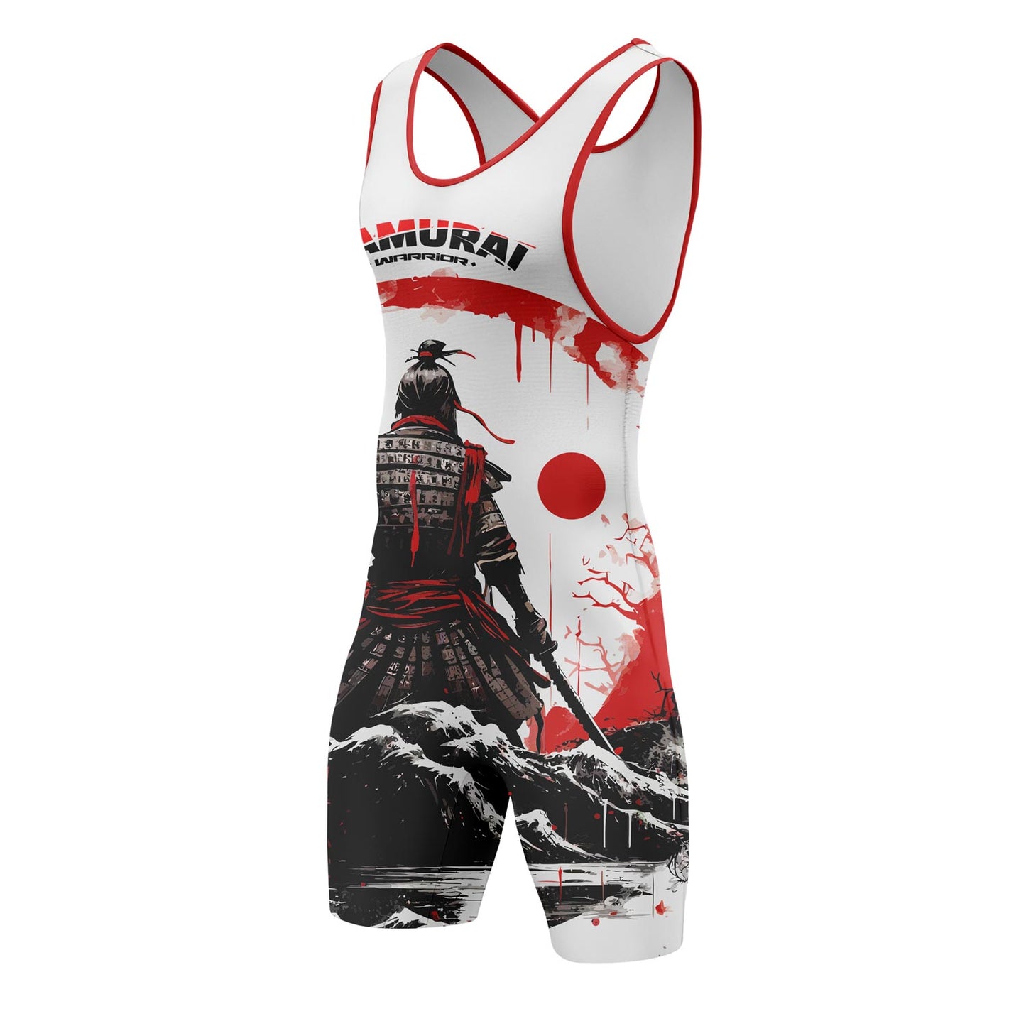 Samurai Warrior - Premium Wrestling & BJJ Singlet Kids Adults Unisex