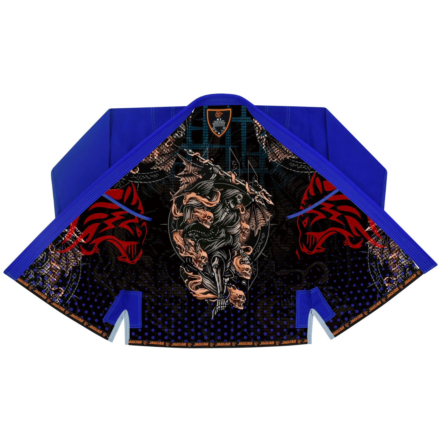 Jaguar Pro Gear - Scarry Monster Inner Sublimated - Pro Brazilian Jiu Jitsu Kimono Gi Uniform Unisex