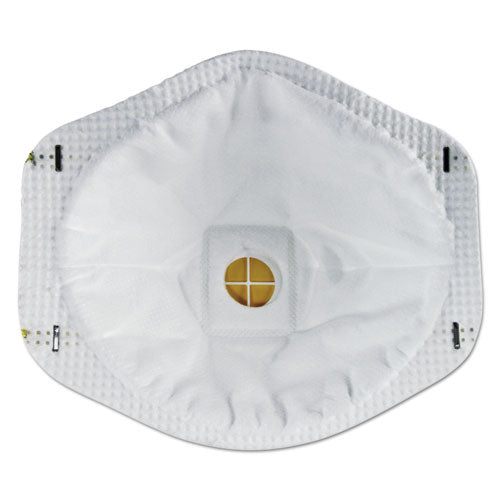 Particulate Respirator w/Cool Flow Exhalation Valve, Standard Size, 10/Box