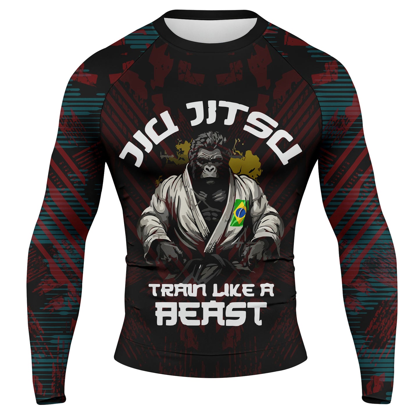 Train Like A Beast - Premium Sublimated Rashguard Kids Adults Unisex