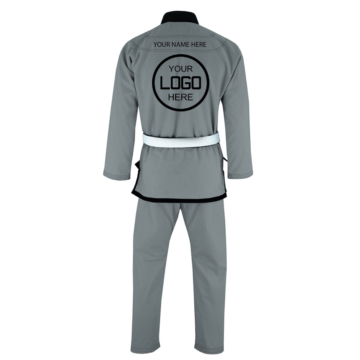 Jaguar Royal Series Grey- Custom Name & Logo Brazilian Jiu Jitsu BJJ Gi For Kids & Adults