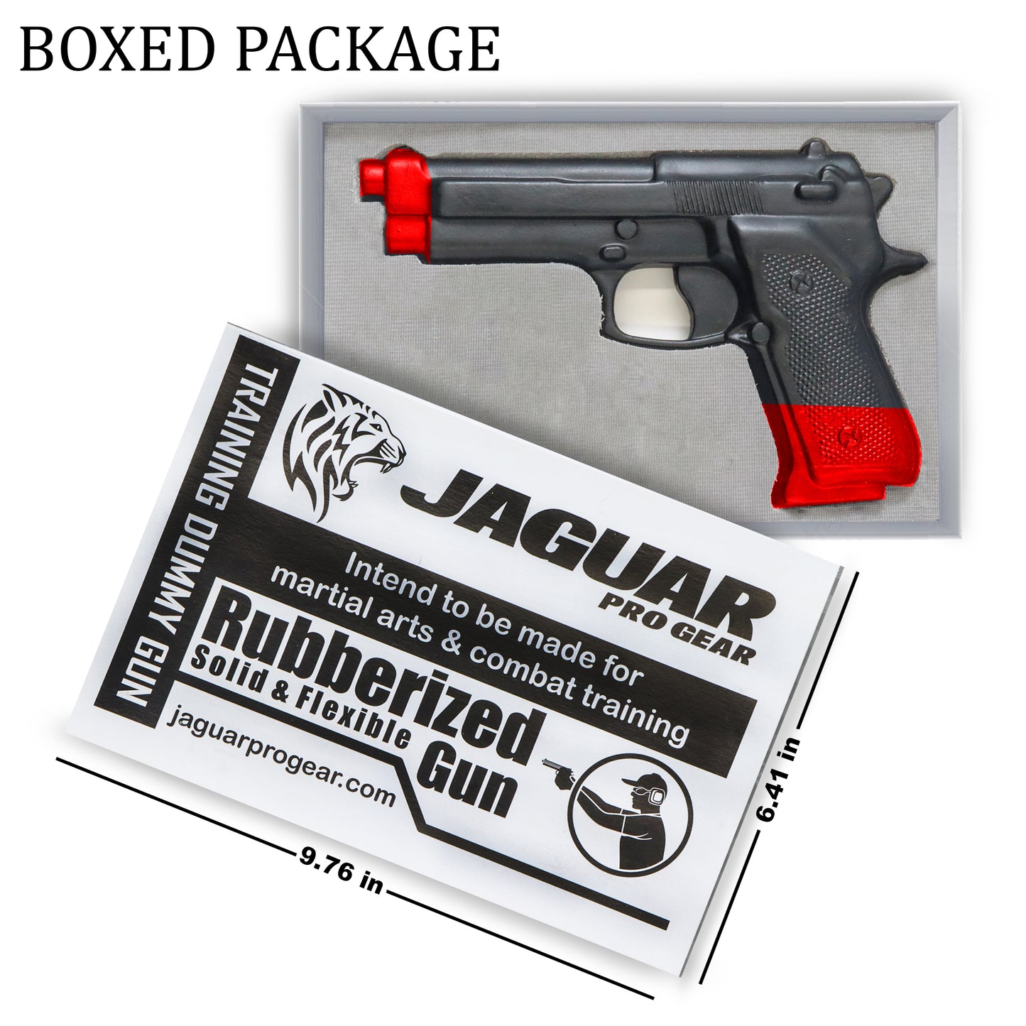 Jaguar PRO Gear - Flexible Hard Rubber Unbreakable Plastic Combat Training Replica DummyGun for Martial Arts & General Training