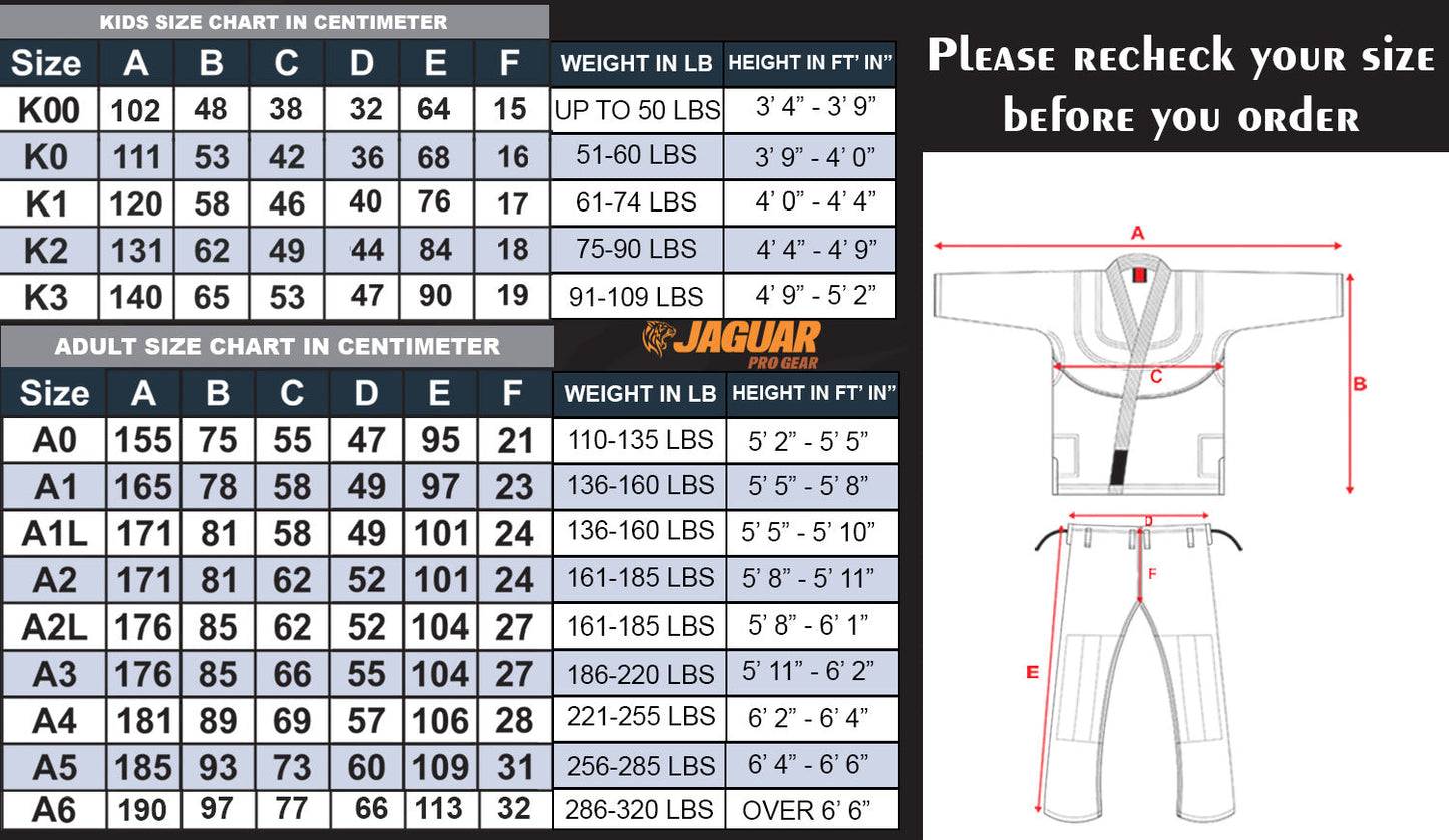 Jaguar Royal Series Grey- Custom Name & Logo Brazilian Jiu Jitsu BJJ Gi For Kids & Adults