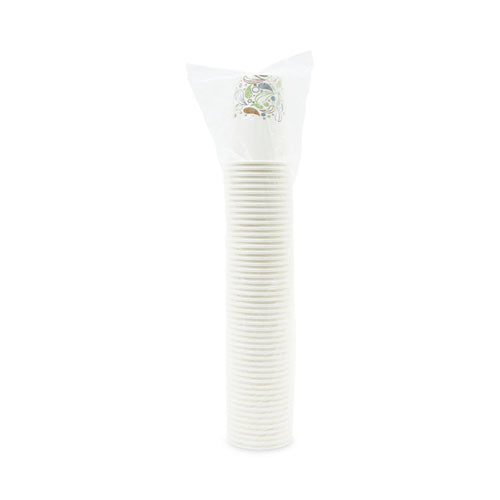 Deerfield Printed Paper Hot Cups, 12 oz, 50/Sleeve, 20 Sleeves/Carton
