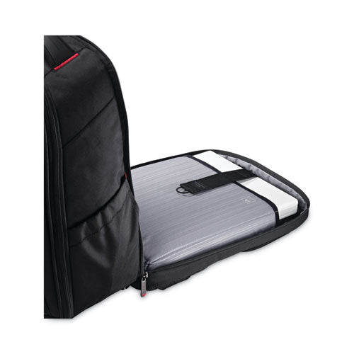 Xenon 3 Laptop Backpack, Fits Devices Up to 15.6", Ballistic Polyester, 12 x 8 x 17.5, Black