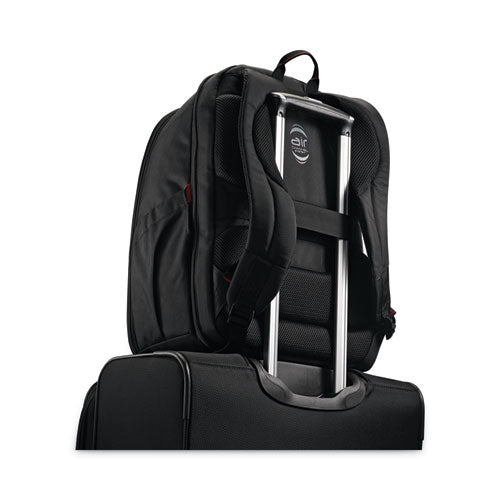 Xenon 3 Laptop Backpack, Fits Devices Up to 15.6", Ballistic Polyester, 12 x 8 x 17.5, Black