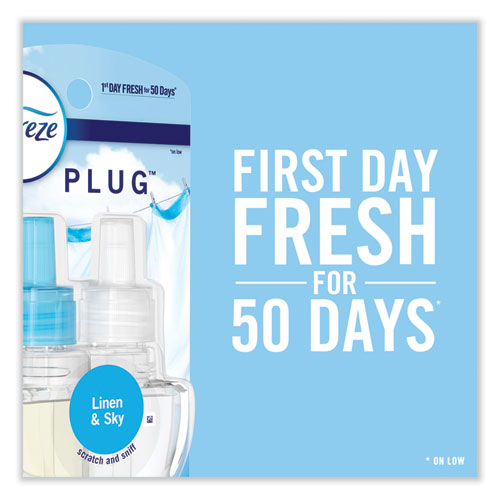 PLUG Air Freshener Refills, Linen and Sky, 0.87 oz