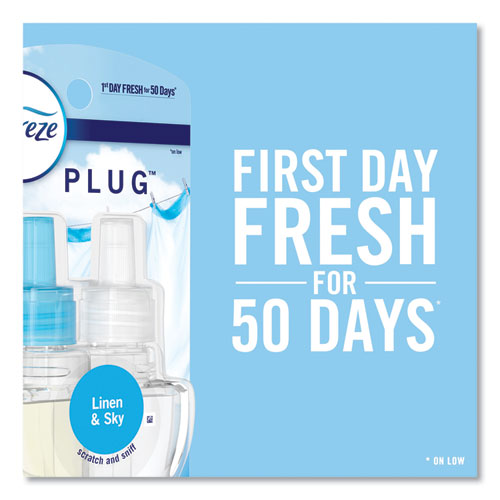 PLUG Air Freshener Refills, Linen and Sky, 0.87 oz