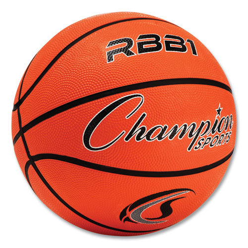Rubber Sports Ball, Basketball, No. 7 Size, Orange