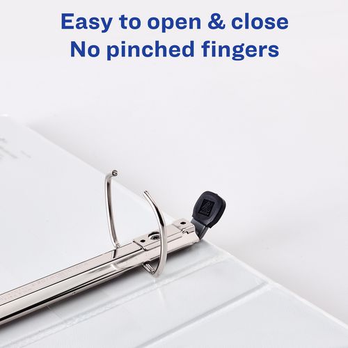 Durable D-Ring View Binders, 3 Rings, 1.5" Capacity, 11.5" x 8.5", Black, 4/Pack