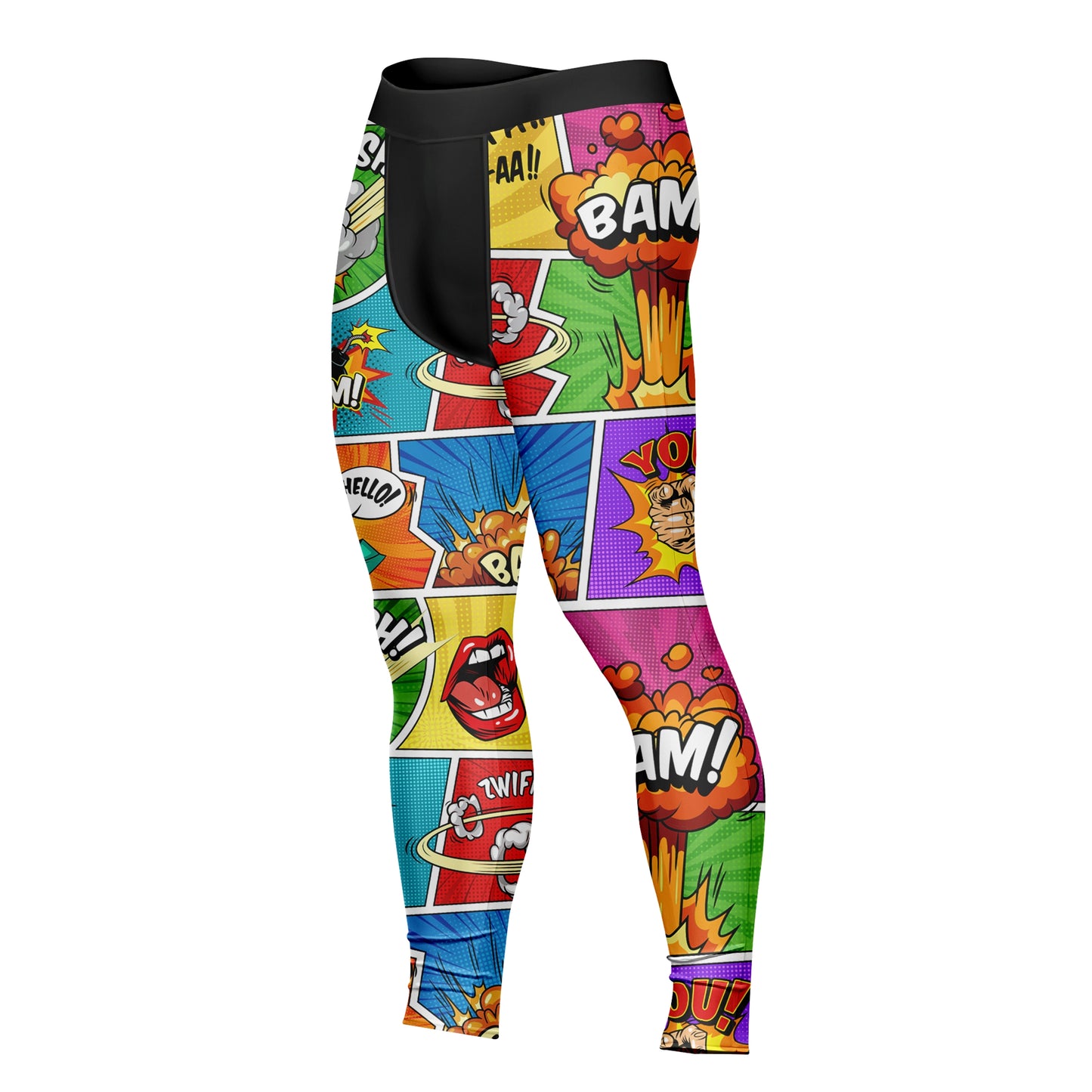 Comic Pop - Premium Compression Pant Unisex Workout Yoga And Casual
