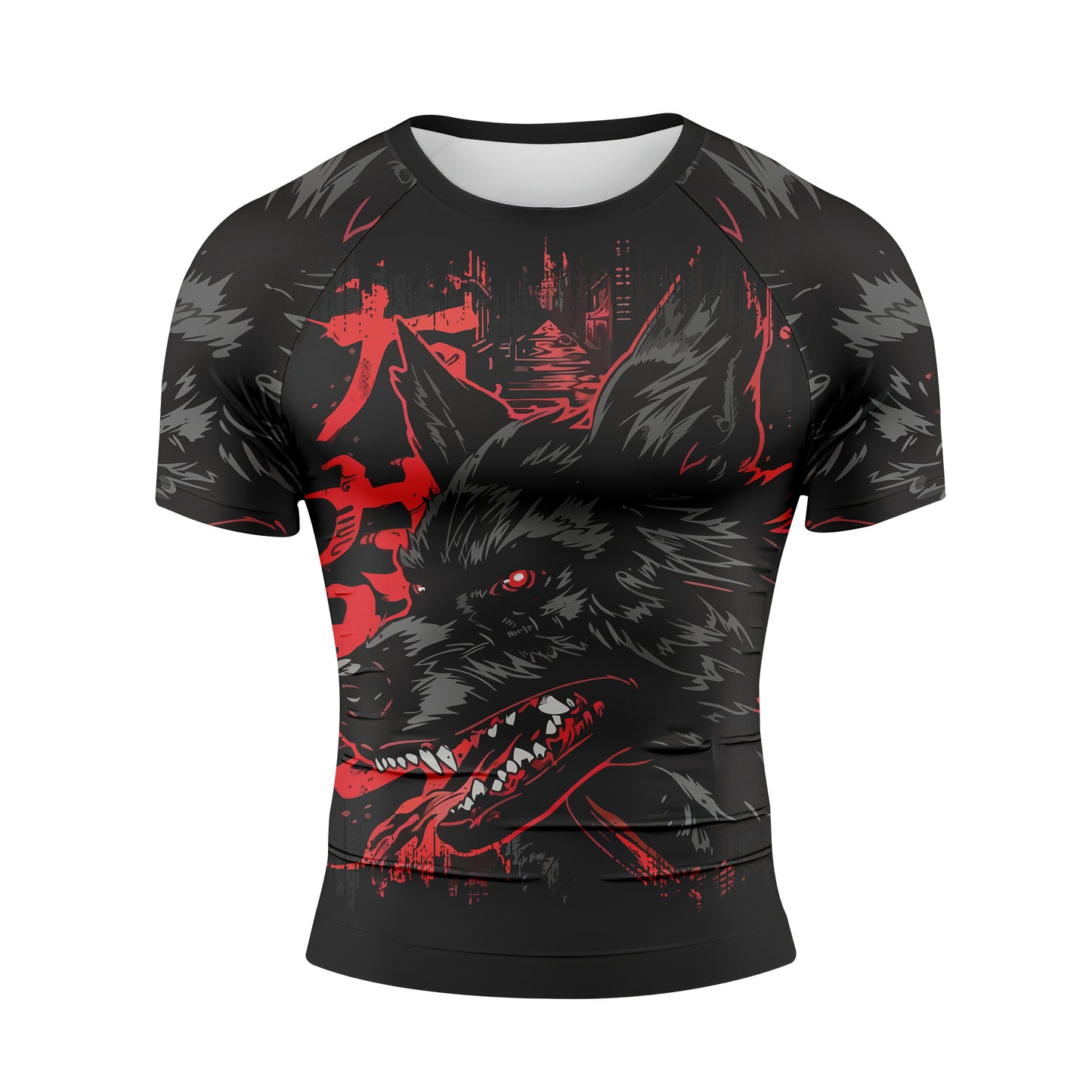 The Wolf - Premium Sublimated Rashguard Kids Adults Unisex