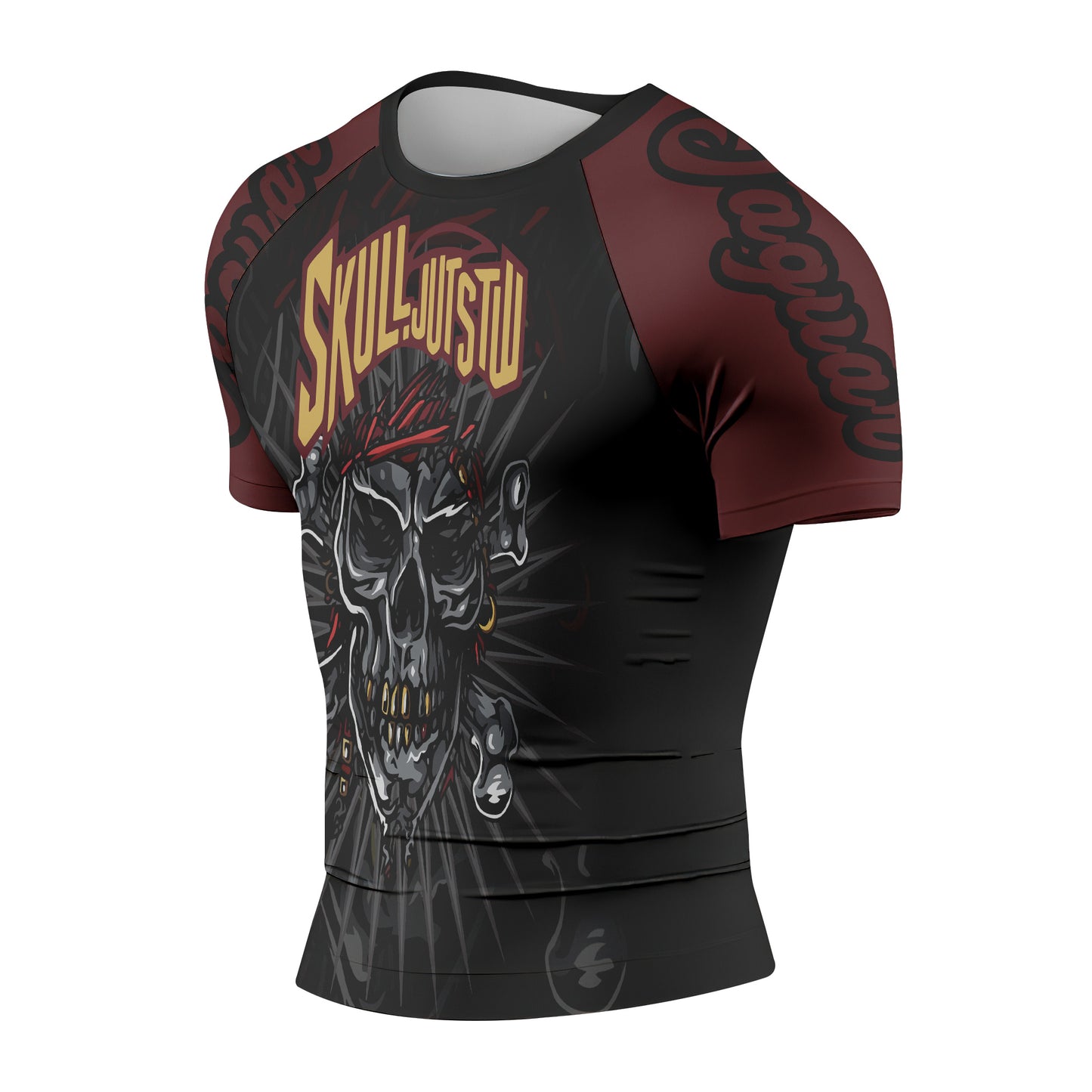 Skull Jiu Jitsu - Premium Sublimated Rashguard Kids Adults Unisex