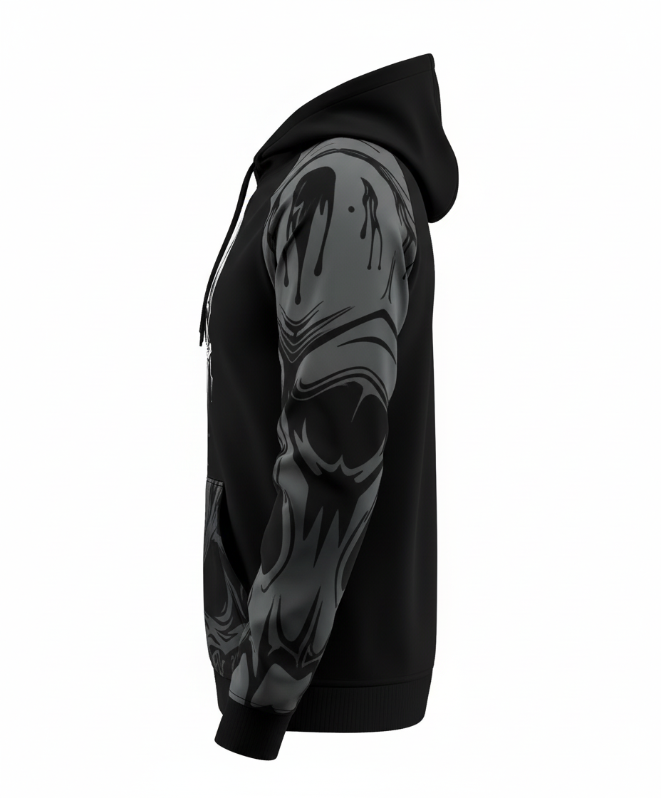 Jaguar Pro Gear –The Skull Zip Up Sublimated 3D Animation Hoodie | Unisex Kids & Adults