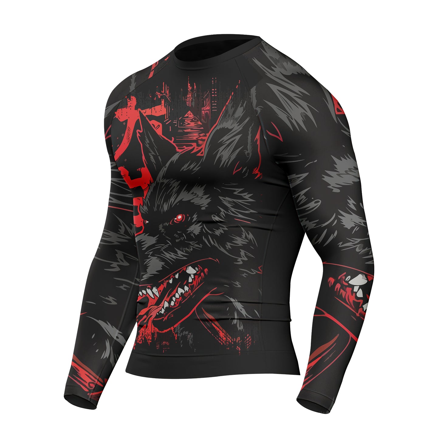 The Wolf - Premium Sublimated Rashguard Kids Adults Unisex