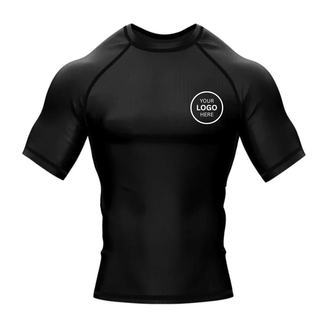 Custom Logo Sublimated MMA Rashguard Half Sleeves