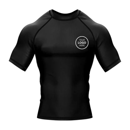 Custom Logo Sublimated MMA Rashguard Half Sleeves