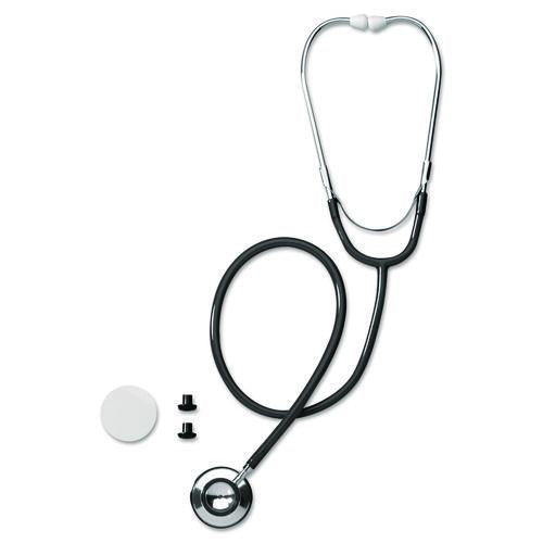 Lightweight design with non-chill ring for increased patient comfort. Thick-walled tubing minimizes background interference. 22" length. Latex-free.