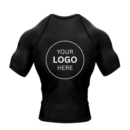 Custom Logo Sublimated MMA Rashguard Half Sleeves