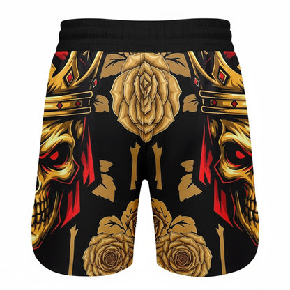 King Skull - MMA BJJ Rank Short For Mixed Martial Arts Boxing Muay Thai Training & Fight