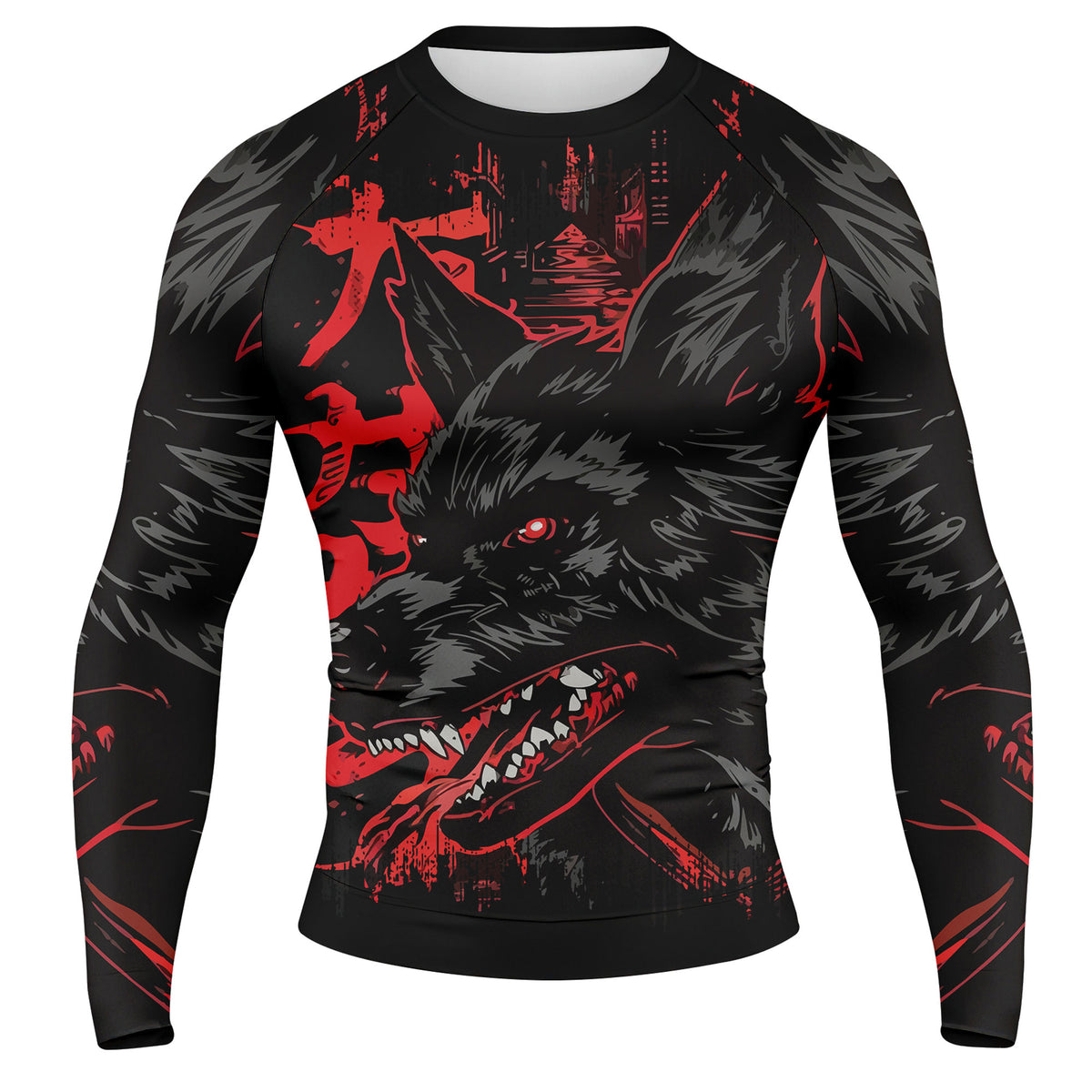 The Wolf - Premium Sublimated Rashguard Kids Adults Unisex