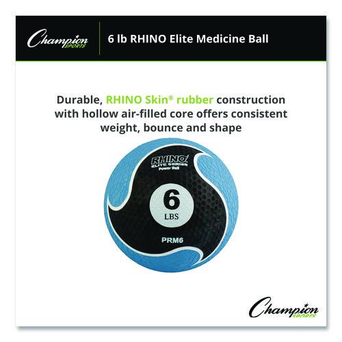 Rhino Elite Medicine Ball, 6 lb, Blue