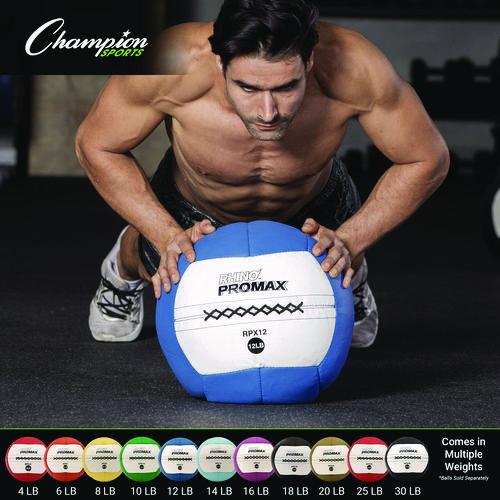 Rhino Promax Medicine Ball, 14 lb, Light Blue