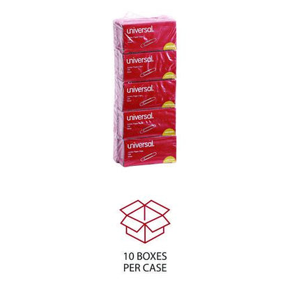 Paper Clips, Jumbo, Smooth, Silver, 100 Clips/Box, 10 Boxes/Pack