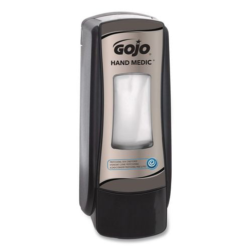 HAND MEDIC ADX-7 Dispenser, 685 mL Refills, 3.94 x 3.67 x 9.79, Black, 6/Carton