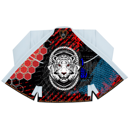 Jaguar Pro Gear - White Tiger Inner Sublimated - Pro Brazilian Jiu Jitsu Kimono Gi Uniform Unisex