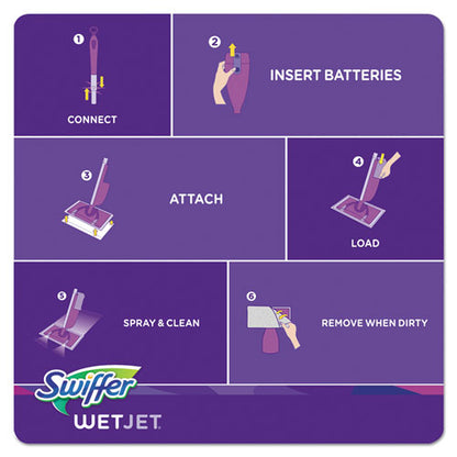 WetJet System Refill Cloths, 11.3" x 5.4", White, 24/Box