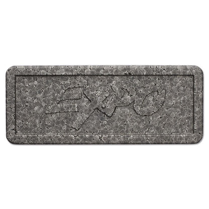 White Board CARE Dry Erase Eraser, 5.13" x 2.25" x 1.25", Charcoal
