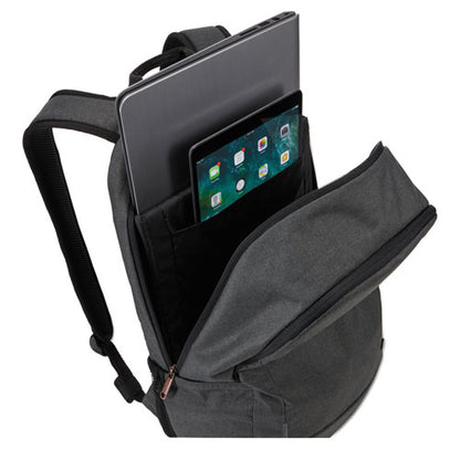 Era Laptop Backpack, Fits Devices Up to 15.6", Polyester, 9.1 x 11 x 16.9, Gray