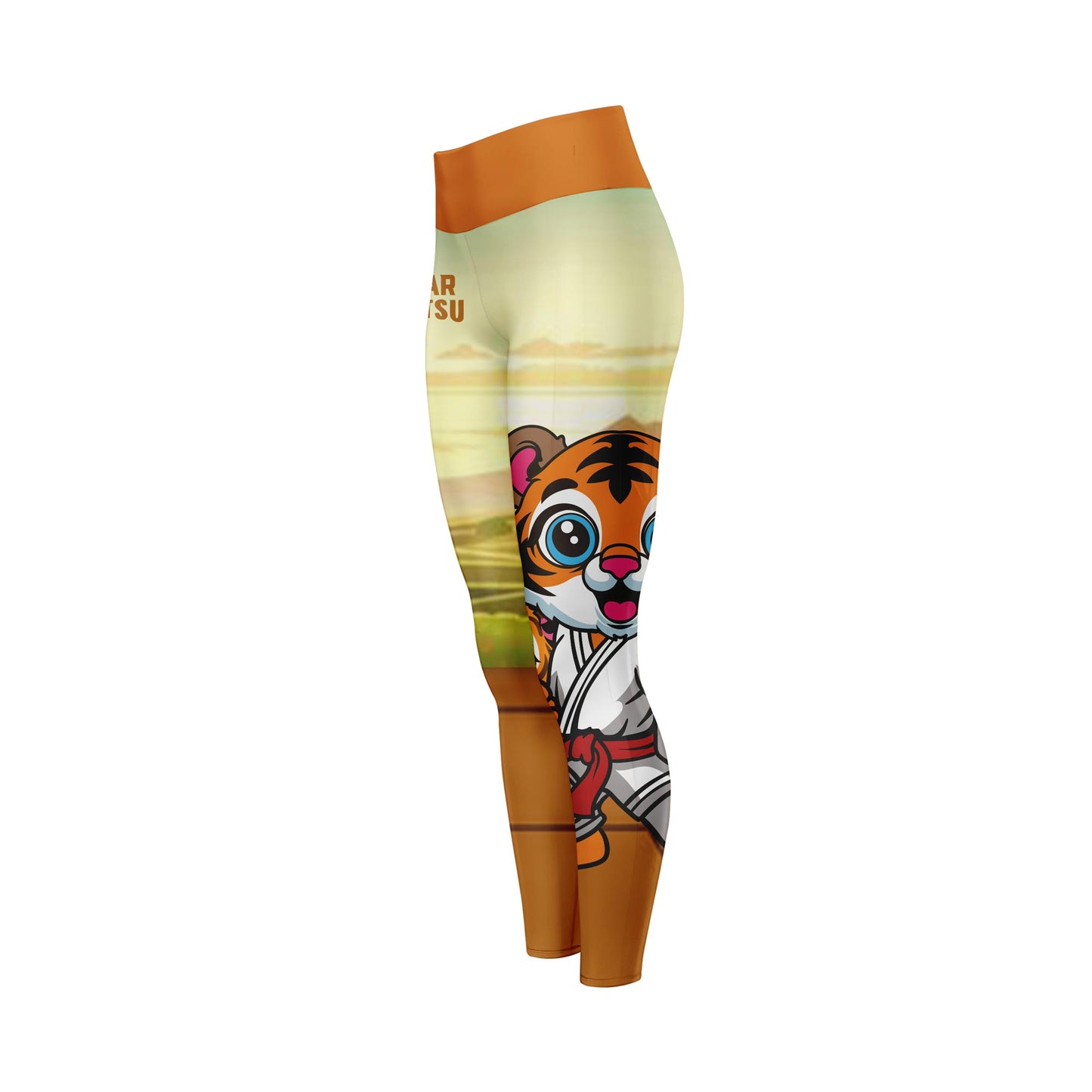 Rocky Satin Tiger - Premium Compression Pant Unisex Workout Yoga And Casual