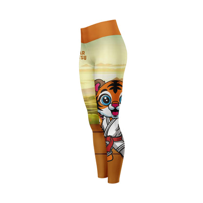 Rocky Satin Tiger - Premium Compression Pant Unisex Workout Yoga And Casual
