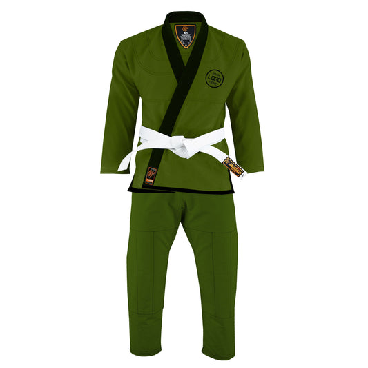 Jaguar Royal Series Dark Green- Custom Name & Logo Brazilian Jiu Jitsu BJJ Gi For Kids & Adults