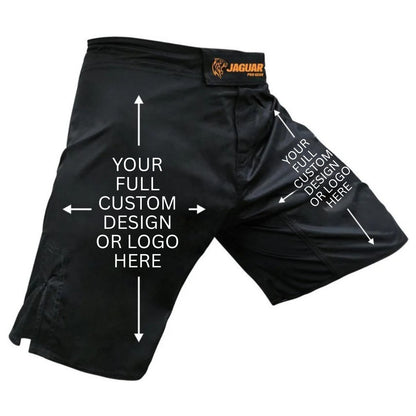 Jaguar Pro Gear - Full Custom Sublimated Blackout MMA Short for Mixed Martial Arts MMA BJJ Muay Thai